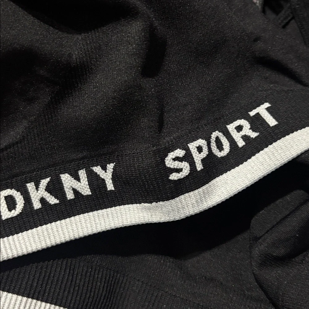 DKNY Sport Womens Black Strappy Seamless Low-Impact Padded Sports Bra Si… #7